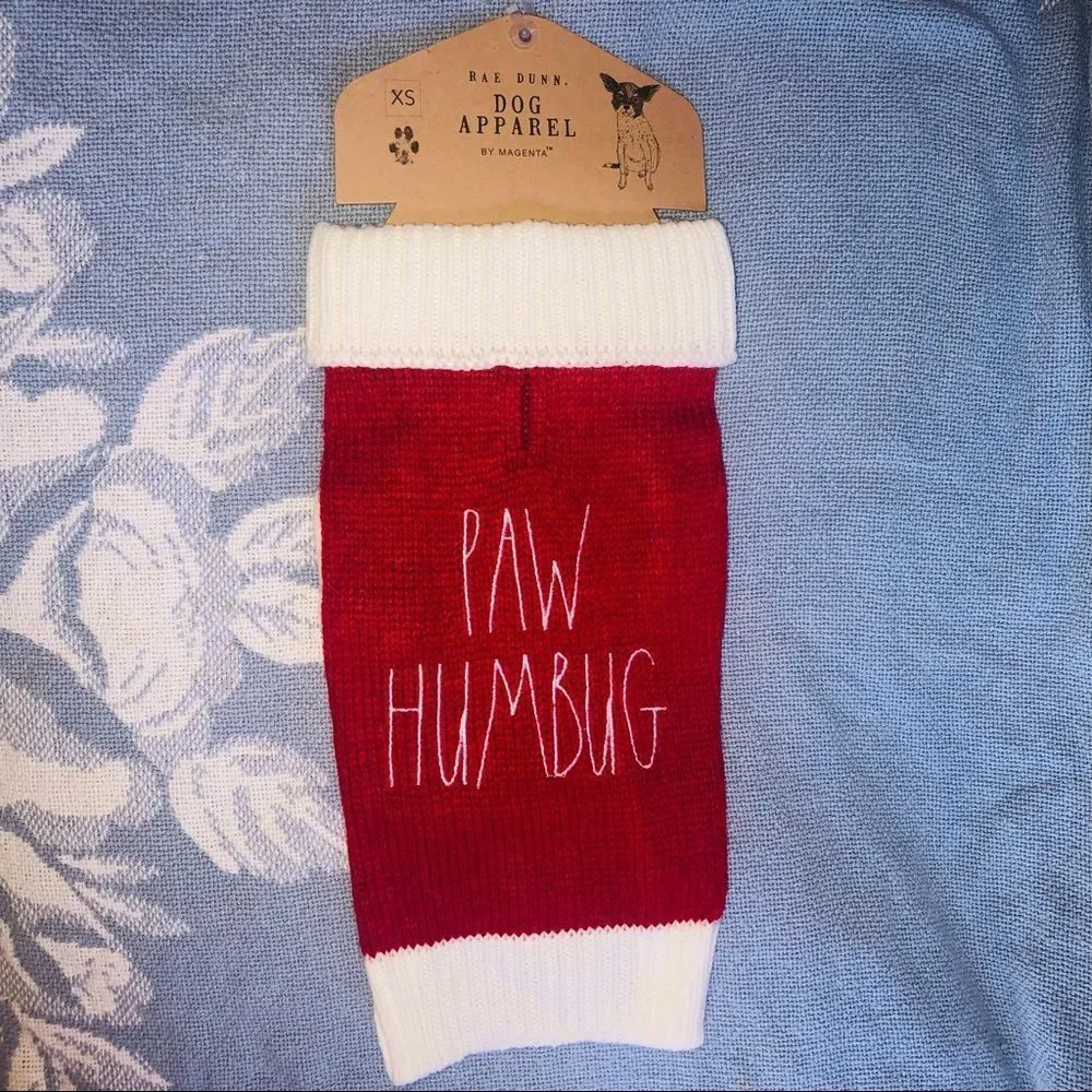 𝅺NWT XSmall Rae Dunn Festive Pet Sweater